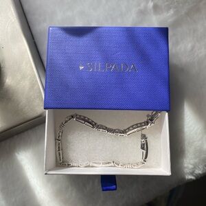 Silpada sterling silver CZ bracelet